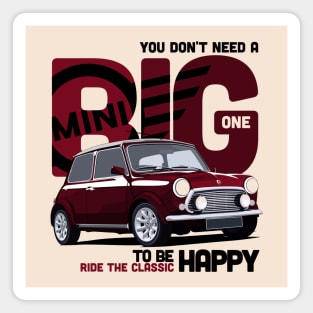 Mini Cooper - Ride The Mini Classic Magnet